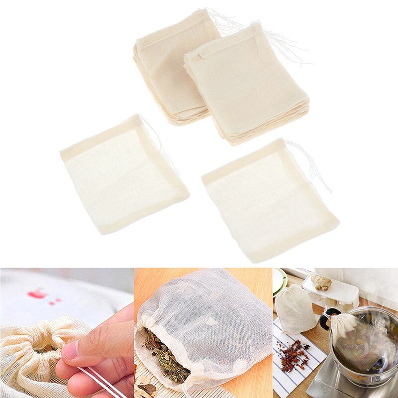 20/100 st tomma tepåsar med snöre tefilter för ört lös te soppa smaksättning matlagning tepåsar kökstillbehör