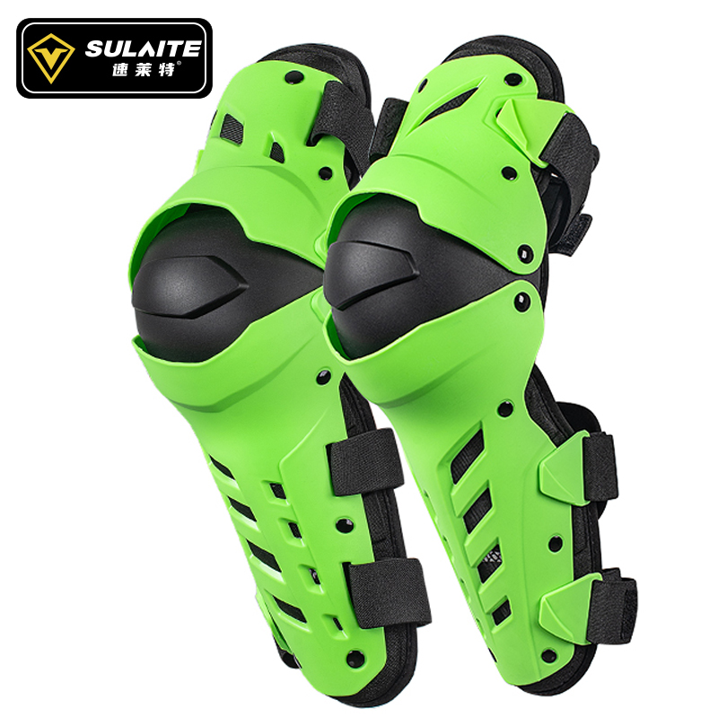 SULAITE Ginocchiere per moto Equipaggiamento protettivo Attrezzatura da motocross Ginocchio per moto Moto Mantieni la protezione del ginocchio Wram Ginocchiere da uomo Mtb: Brown