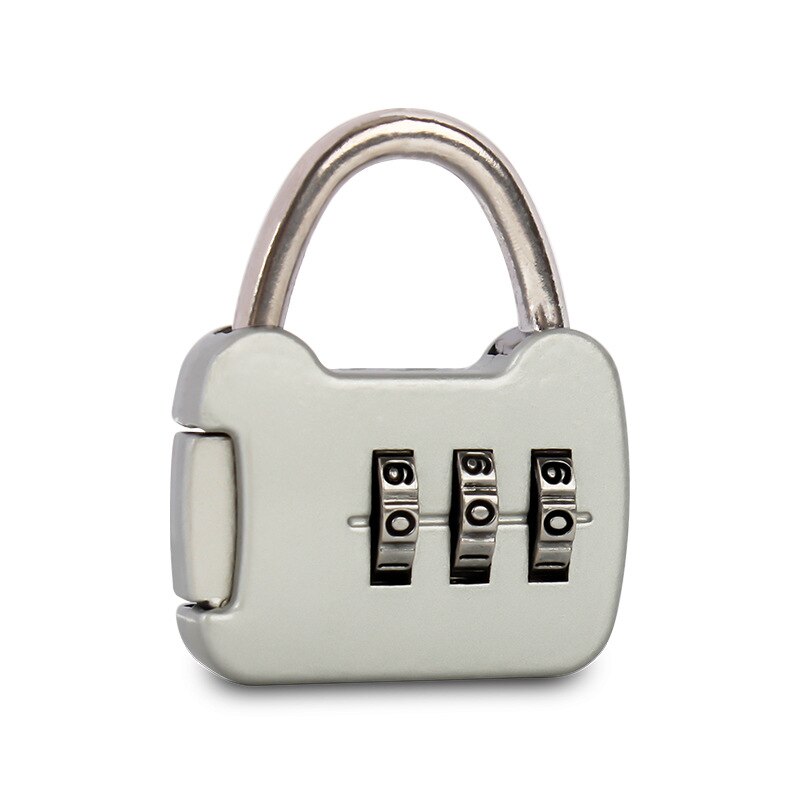 3 Digit Combination Luggage Code Lock Password Padlock Mini Suitcase Lock door locker password: Default Title