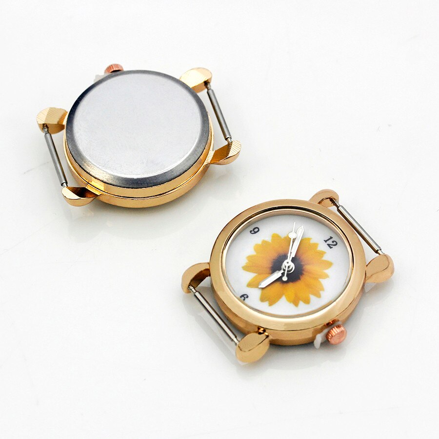 Shsby Diy Persoonlijkheid Goud Zilver Rose Gouden Horloge Header Bloem Cirkel Horloge Tafel-Kern Horlogeband Horloge Accessoires