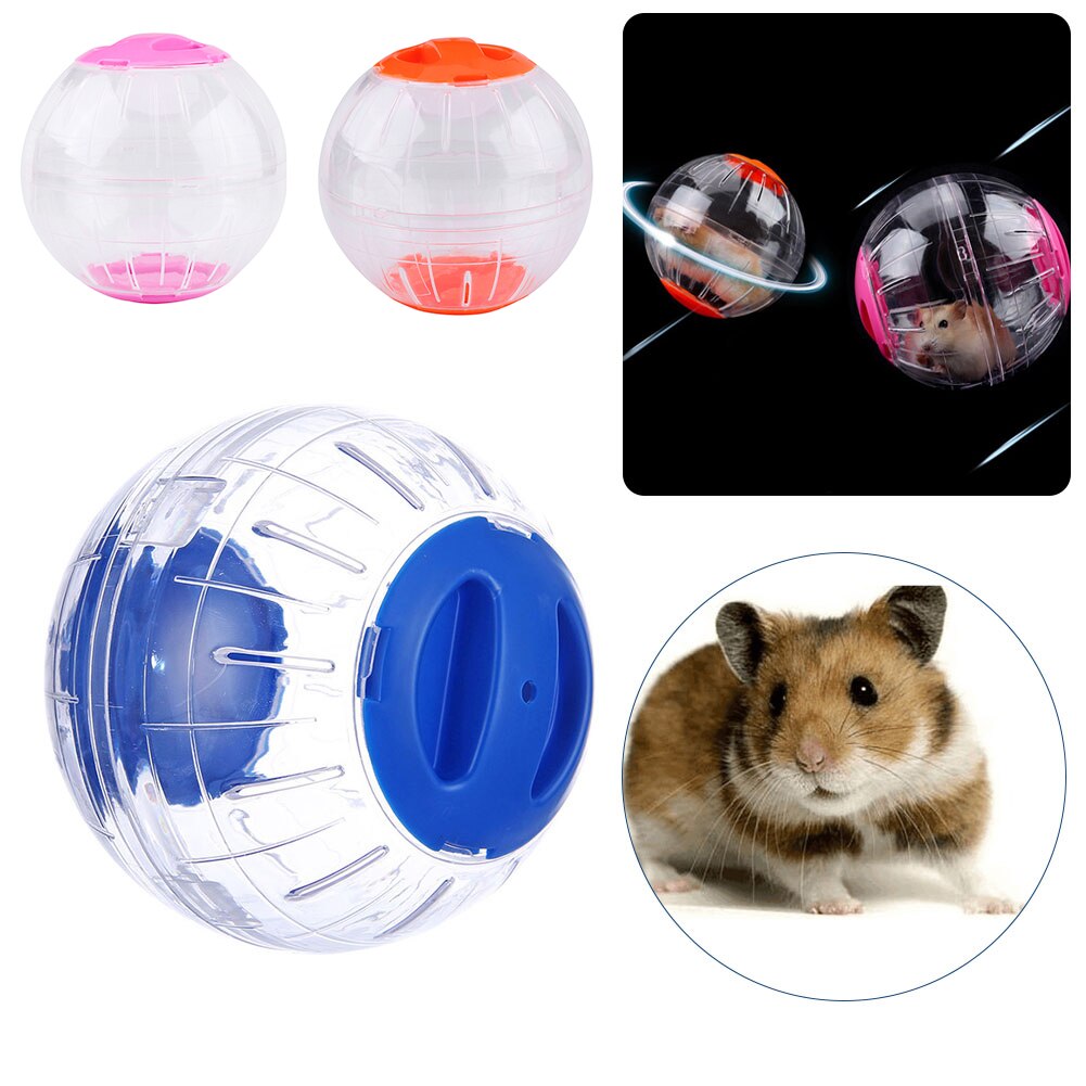 Pet Toys Hamster Mouse Plastic Crystal Ball Run Exercise Hamster Ball Little Pet Supplies Running Ball Hamster 12CM Toys Plastic