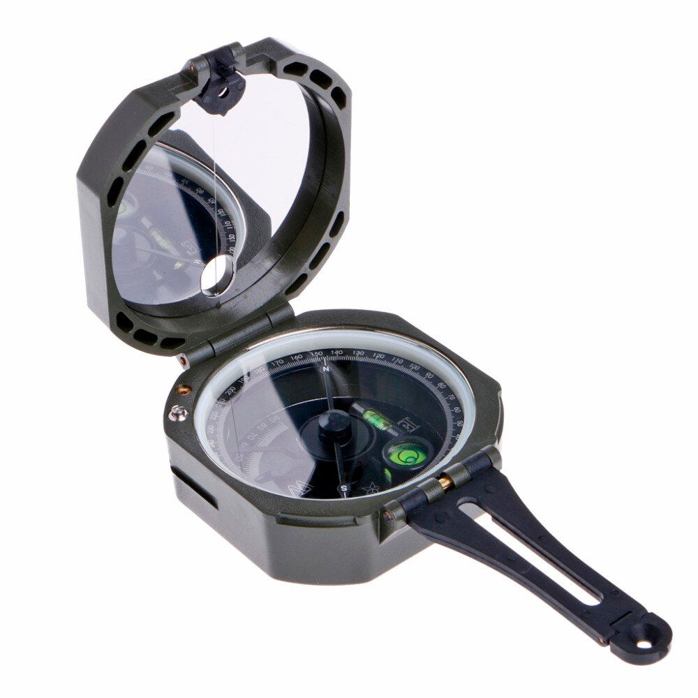 High Precision Magnetic Pocket Transit Geological Compass Scale 0-360 Degrees