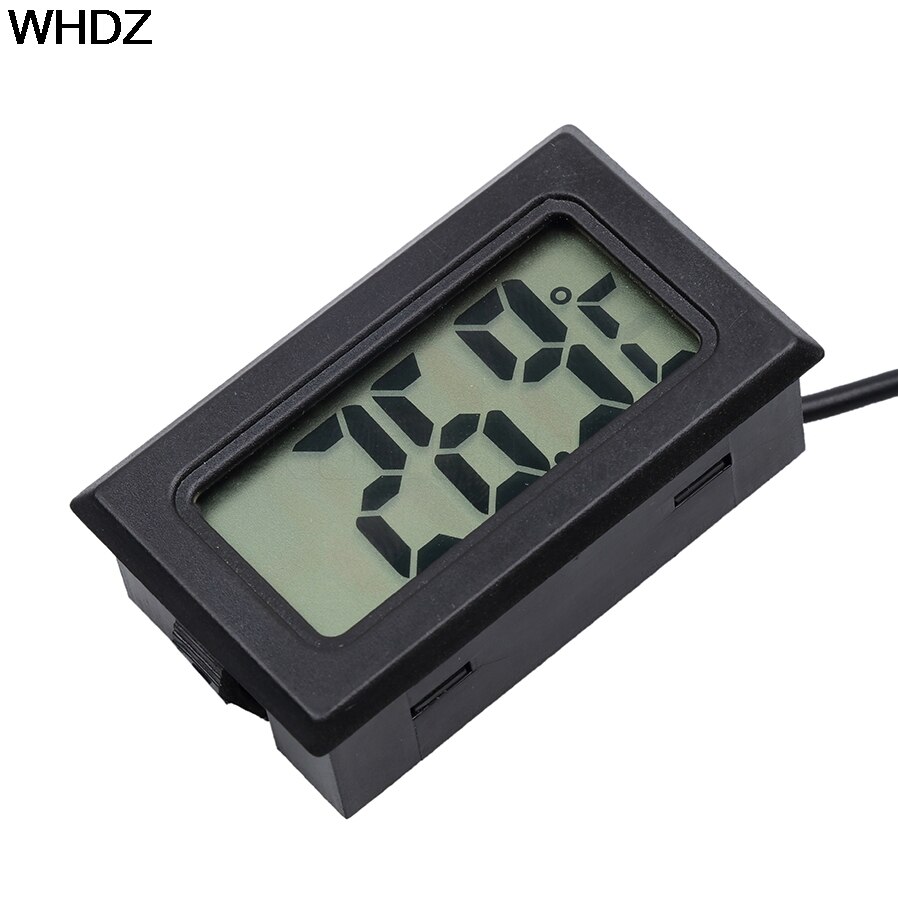 Lcd digitale thermometer koelkast vriezer hygrometer temperatuur  -50 ~ 110 graden sonde koelkastthermometer 1m lijnlengte met doos