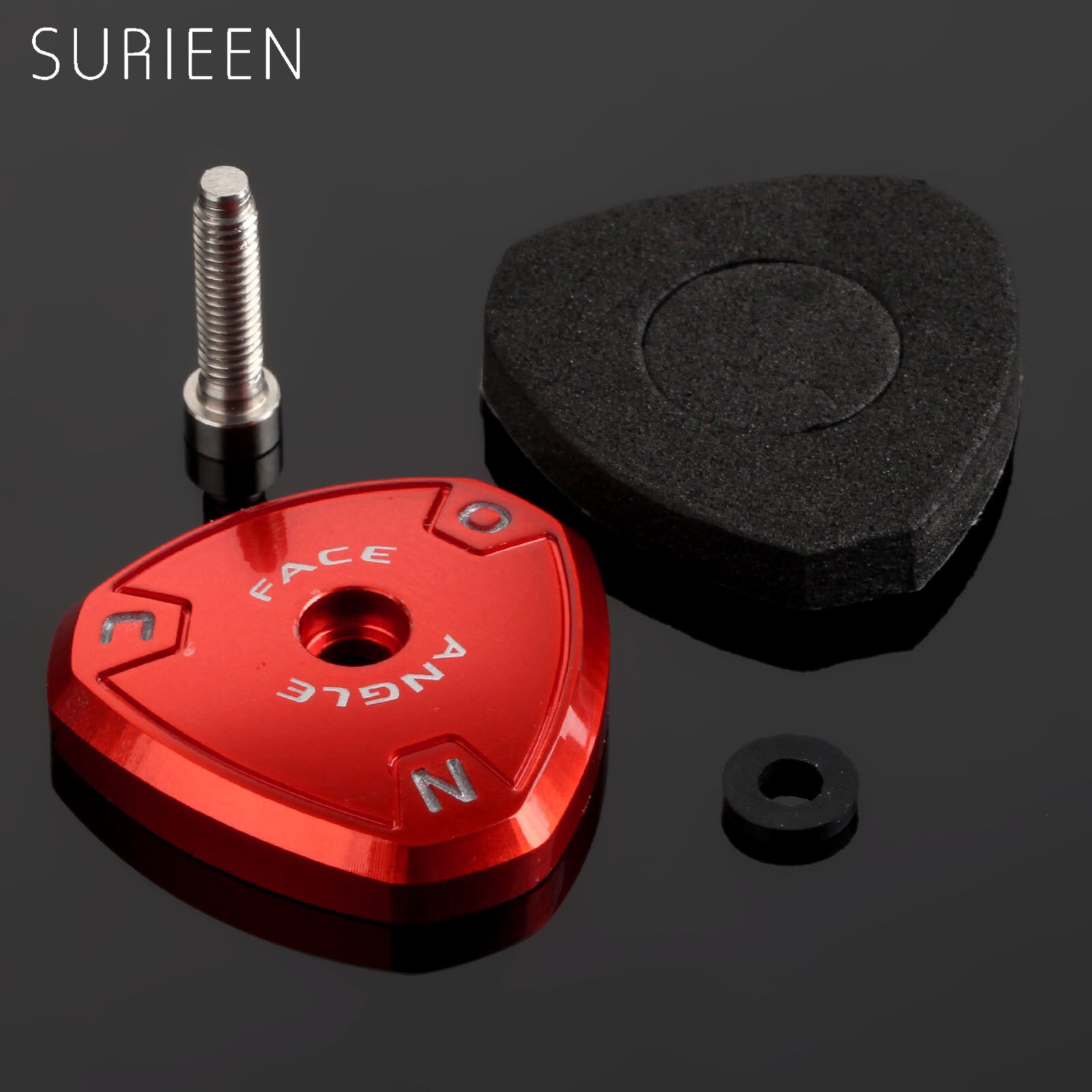 Golf Plate+Screw+Washer+Sponge Pad for Taylormade R11 Driver Aluminium Golfer Replacment Golf Clubs Accessories Red 1Set (4pcs)