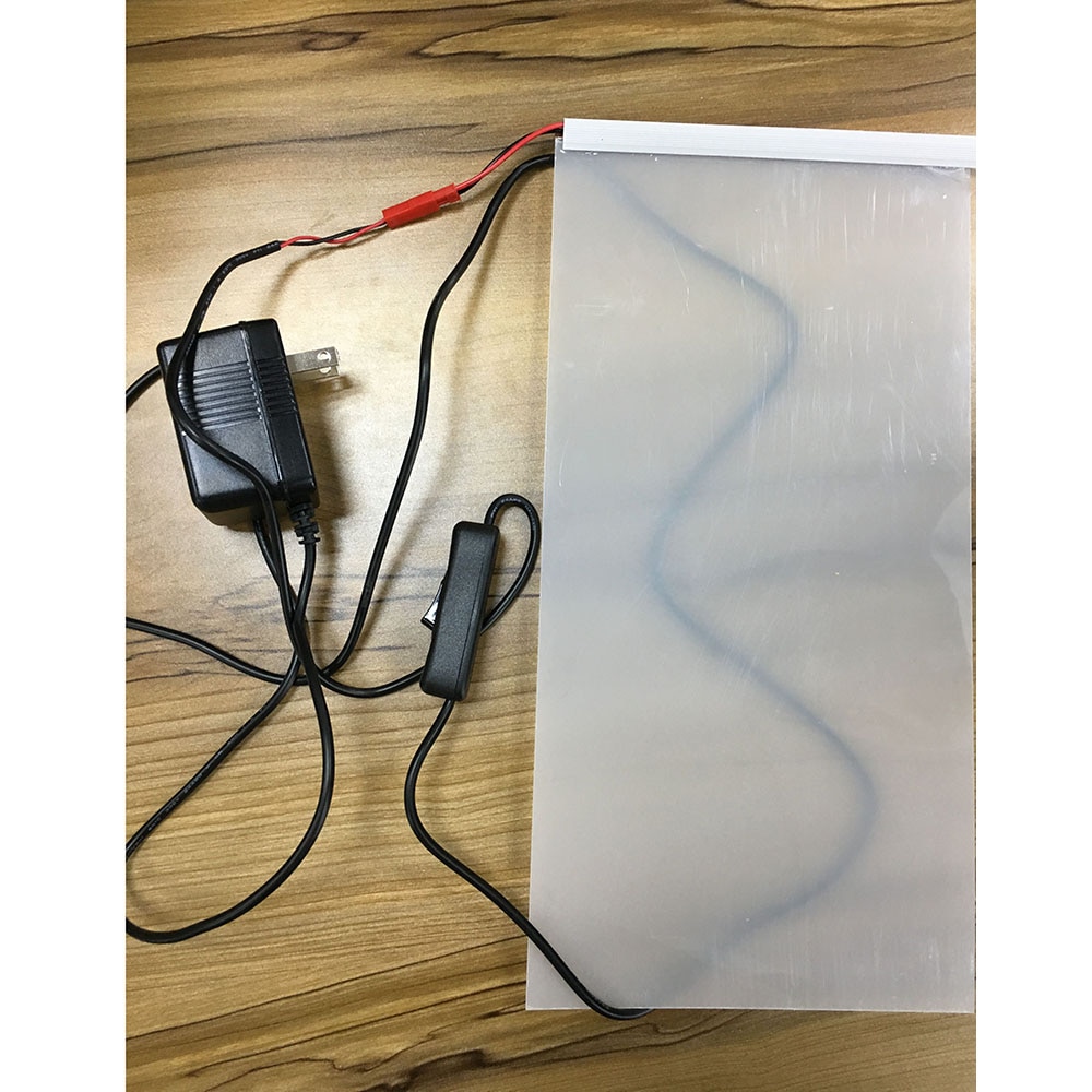 6 "  x 12 " hvid pdlc smart film eglass omskiftelig glasfarve elektrokromisk vinyl