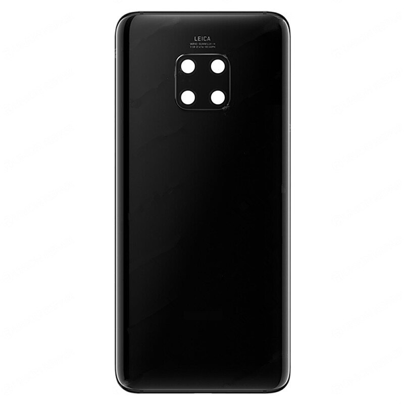 100% Orig 6.39 "Voor Huawei Mate 20 Pro LYA-AL00 LYA-L09 LYA-L29 Glas Achter Back Door Behuizing Batterij Deur cover + Lijm: Black