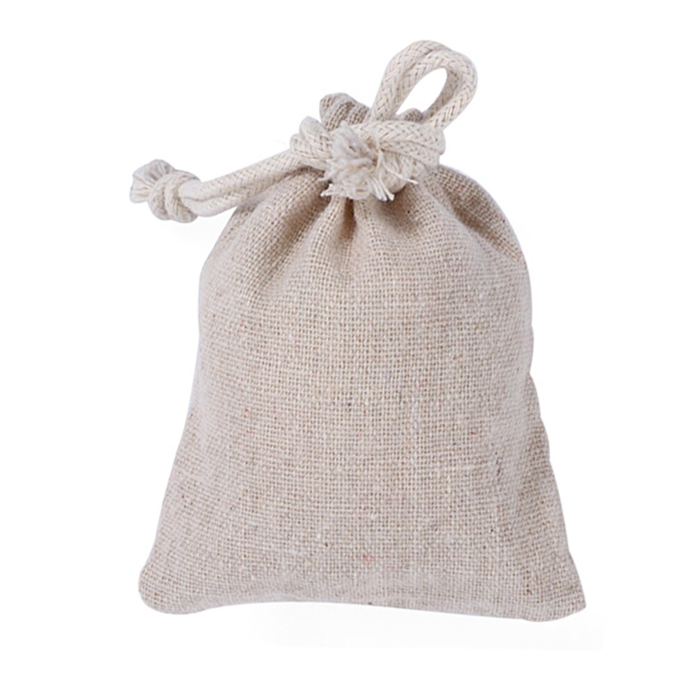 1/Pcs Handmade Cotton Plain Candy Organizer Bags Drawstring Pouch Sack Food Storage Wedding Kitchen Favor Storage Bags