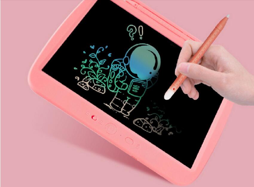 2 stk 9 '' genopladelig farverig tegnetablet skrive digital tablet grafisk håndskriftsblok elektronisk dyretavle