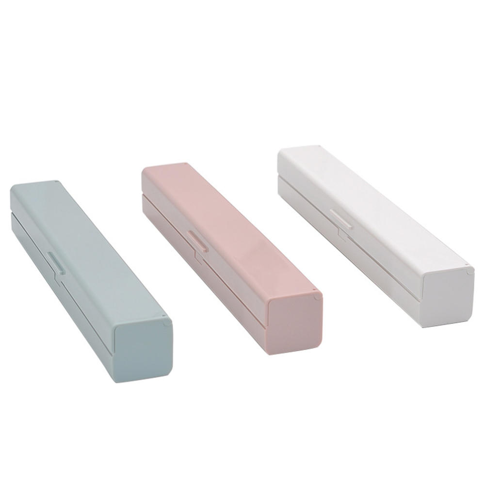 Plastic Cling Wrap Refillable Plastic Wrap Dispenser with Slider Cutter Food Wrap Stretch Clear Cling Wrap Cling Film Dispenser