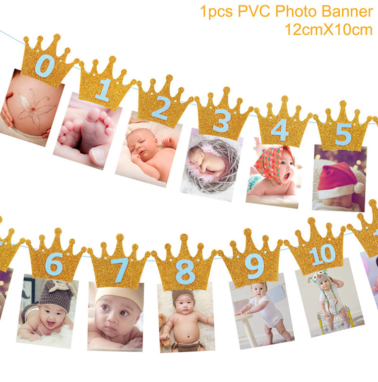 Patimate skog fotobanner 1st bursdagsbanner safari jungel festdekor ett års bursdagsfest rekvisita låve baby dusj: banner 3