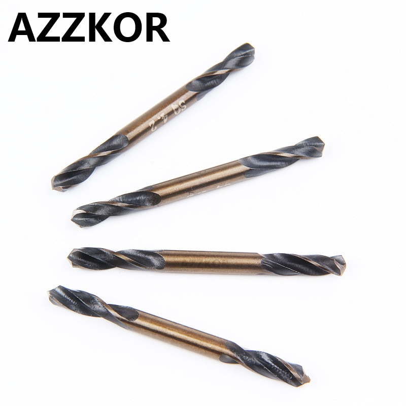 Double Edged Stainless Drill High Speed Steel Special Grinding Electric AZZKOR Cutter Machine 3.2mm/4.2mm/5.2mm Twist Drill 1pcs