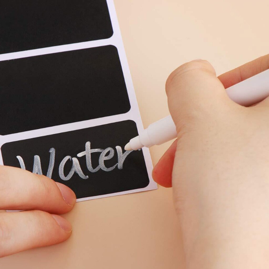 Post-it notes removable chalkboard for writing adhesive label homemade kitchen supplies suitable for spicing jar DIY mark#p3