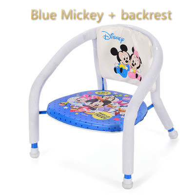 Kinderen stoel met plaat baby eten tafel Baby kruk kind eten stoel terug: Blue regular version