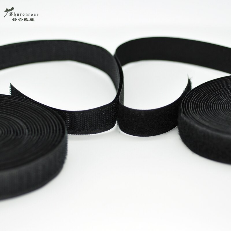 20mm 2 yards/lot kleurrijke zelfklevende klittenband naai-drukknoop naai-accessoires voor thuis kleding tas sh
