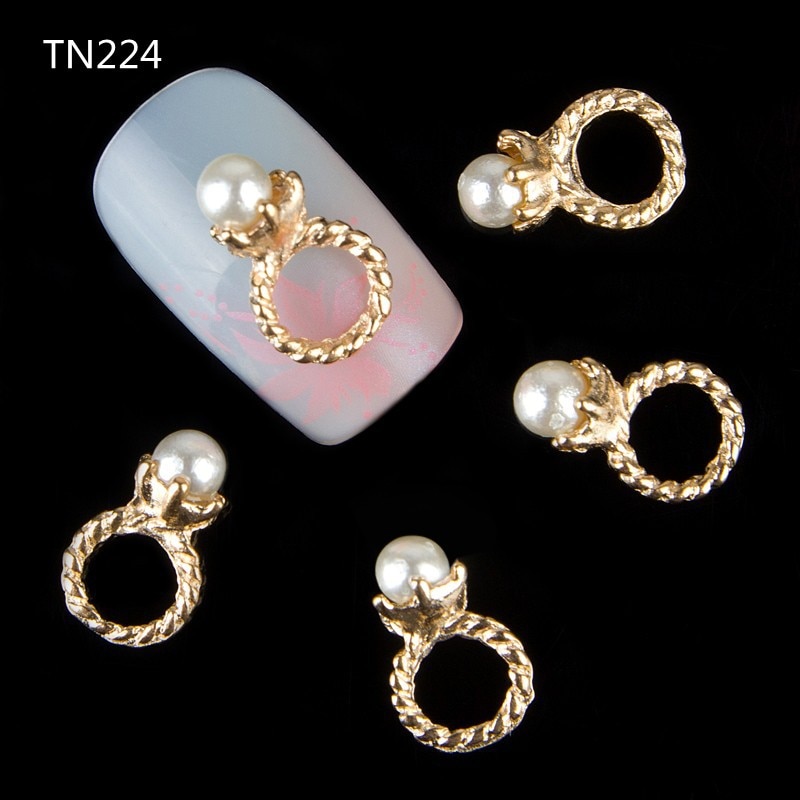 3d ring rhinestones decoratie voor nagels art charmes sieraden voor manicure legering decoratie strass nail art