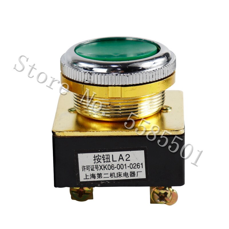 LA2 Knop Switch Self-Reset Knop Platte Kop Platte Knop Paddestoel Hoofd Installatie Kaliber 30Mm Rood Groen
