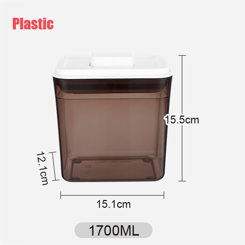 Large Capacity Baby Milk Powder Portable Food Storage Box Infant Milk Powder Box Toddle Snacks Container Organizer Cereal Box: 1700ml B Plastic