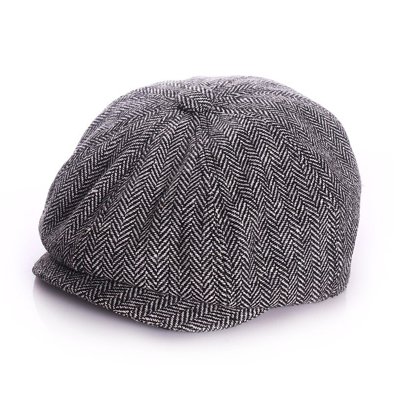 Boina en color liso de algodón suave para bebé, gorro cálido para niño, accesorios para niño y niña, 1 unidad,: Black New / M 52cm