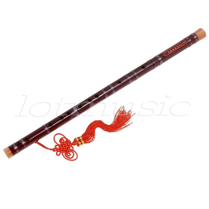 Kmise Rode Traditionele Chinese Bamboefluit Dizi F Key Muziekinstrument