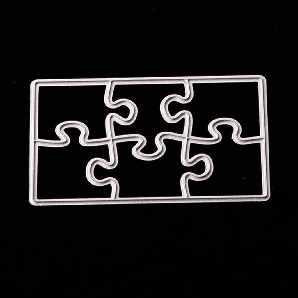 Metal Stencils Die-Cutting Jigsaw Puzzle Template For DIY Card Making Tools