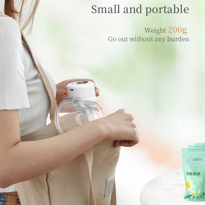 Electric Breast Pump Silent Wearable Automatic Milker Portable Milk Extractor R66D