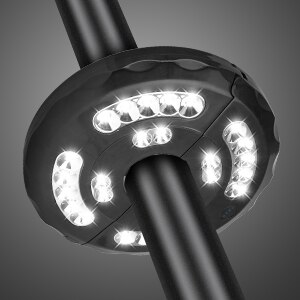 28 lysdioder terrasse paraply lys usb oppladbar stang plenlampe bærbar telt lanterne til hage utendørs camping belysning