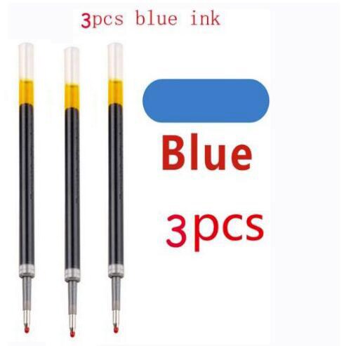 Xiaomi Mijia-Bolígrafo de Gel Original, pluma de escritura sin capucha de 9,5mm, bolígrafo para rellenar bolígrafo suizo, tinta azul/negra japonesa, para escritura escolar: 3pc blue Refills