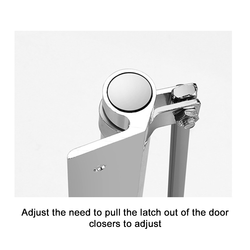 Automatic Door Closers Security System Adjustable Closing/Latching Speed Aluminium For Left And Right Hand Doors