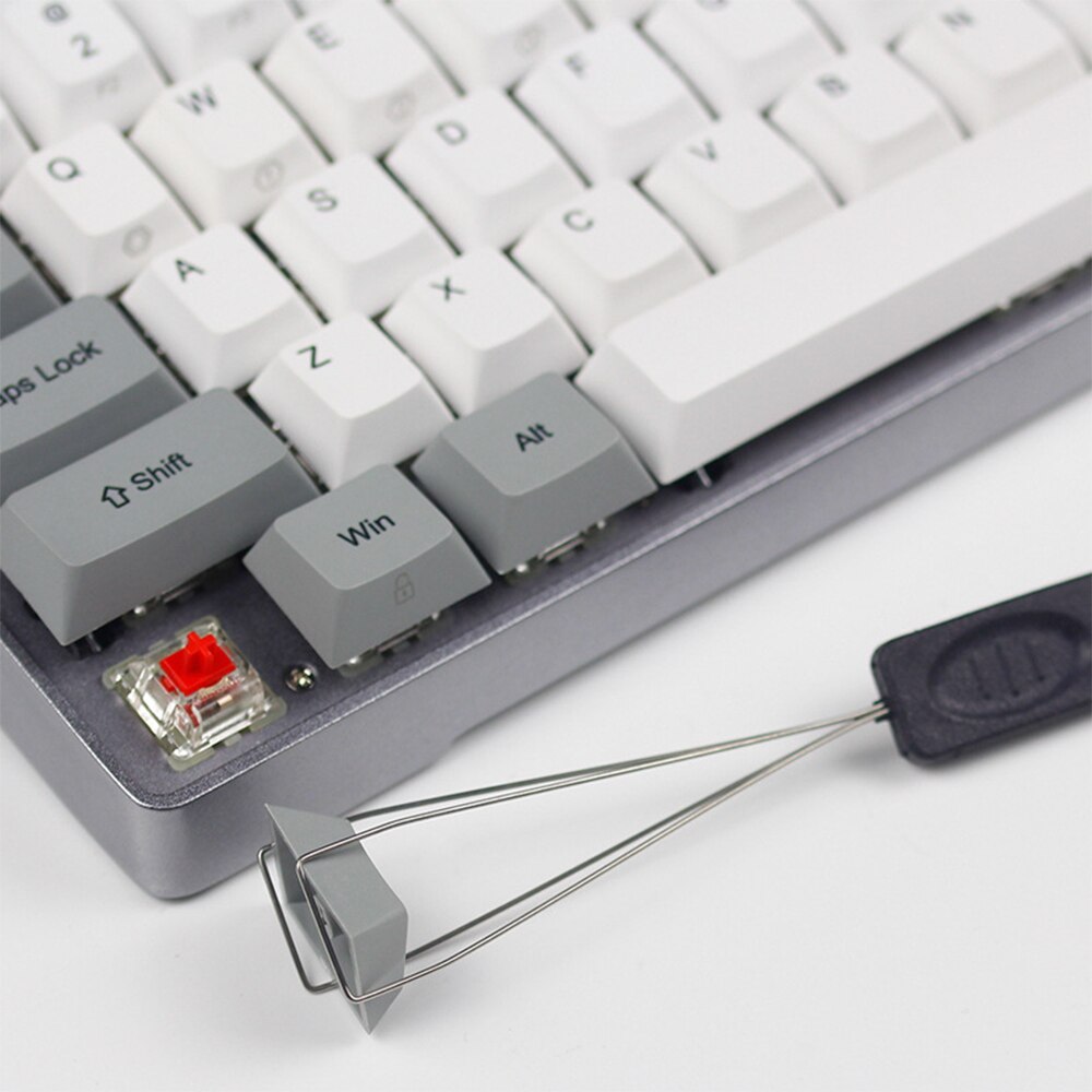 Keyboard Key Cap Puller Stainless Steel Keyboard Removal Tool Remover with Handle For Mechanical Keyboard Black