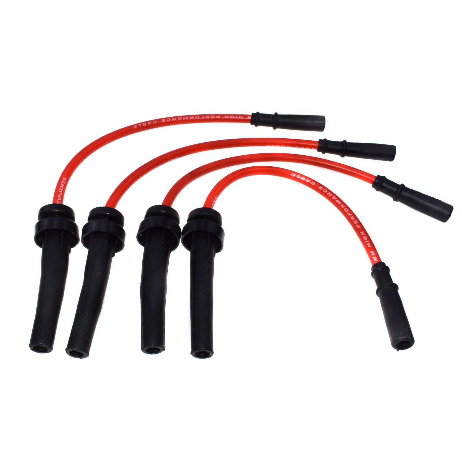 WOLFIGO, 4 Uds., Cable de bujía para motor de coche, Cable de encendido para Chrysler PT Cruiser, Sebring para Dodge Stratus SE RT 671-4079