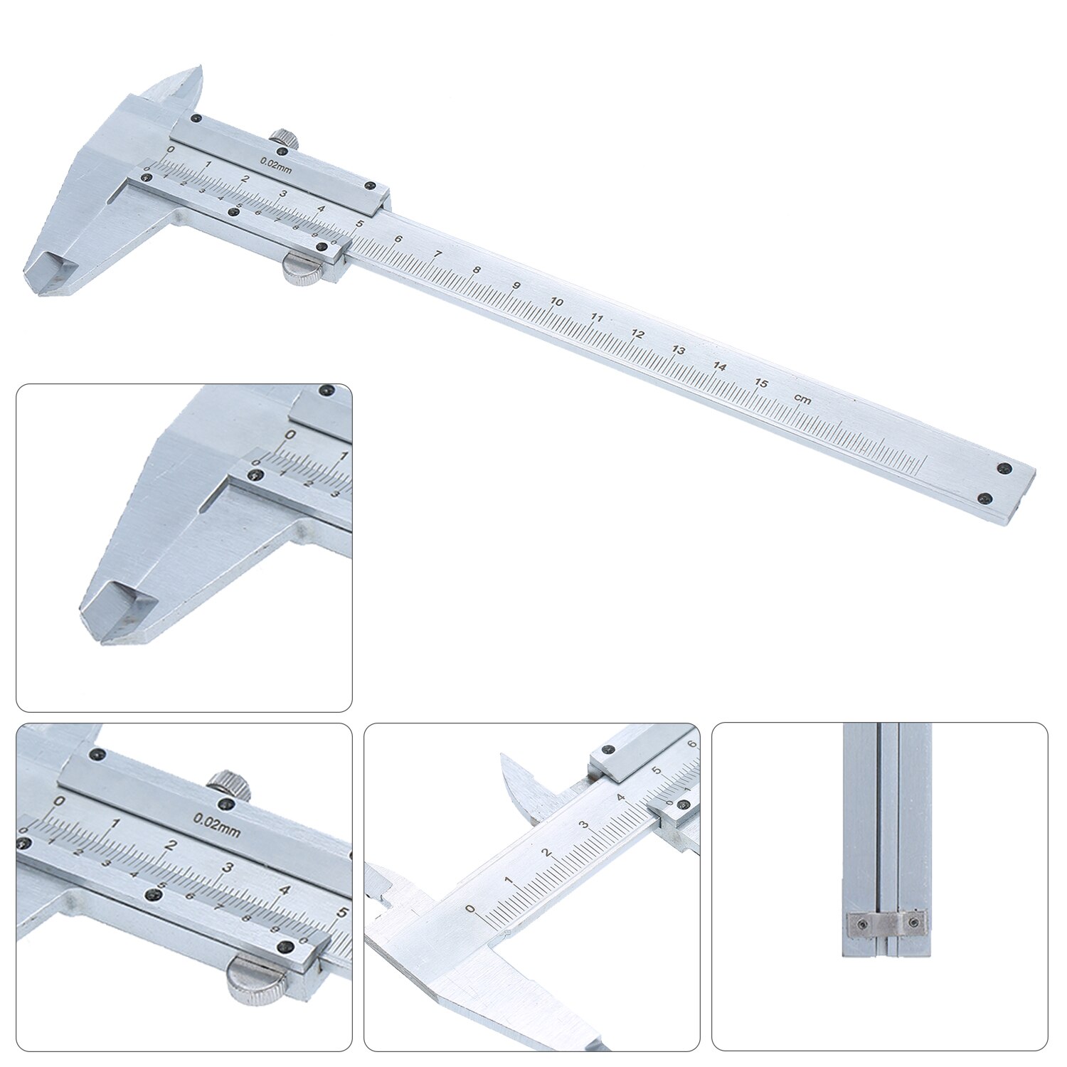 KKMOON 0-150mm Stainless Steel Vernier Caliper Measuring Tool Portable Sliding Gauge Ruler Micrometer