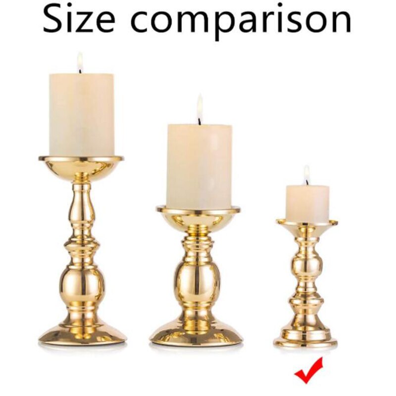 Metal Candle Holders Flowers Vase Candlestick Centerpieces Road Lead Candelabra Centerpieces Wedding Porps Christmas Decoration