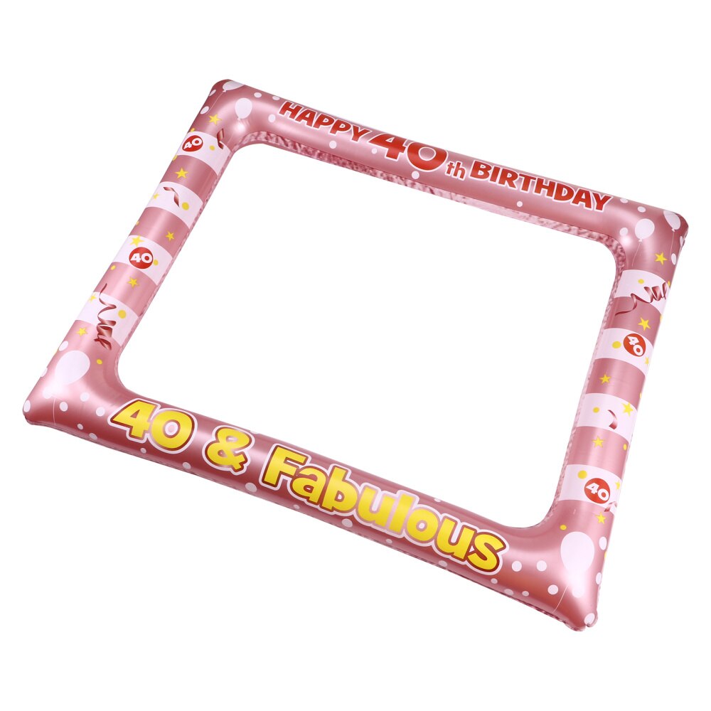 1 Pc Pvc Fotolijst Verjaardag Fotolijst Photo Booth Frame Photo Booth Frame Voor Decor Party: 40 years old