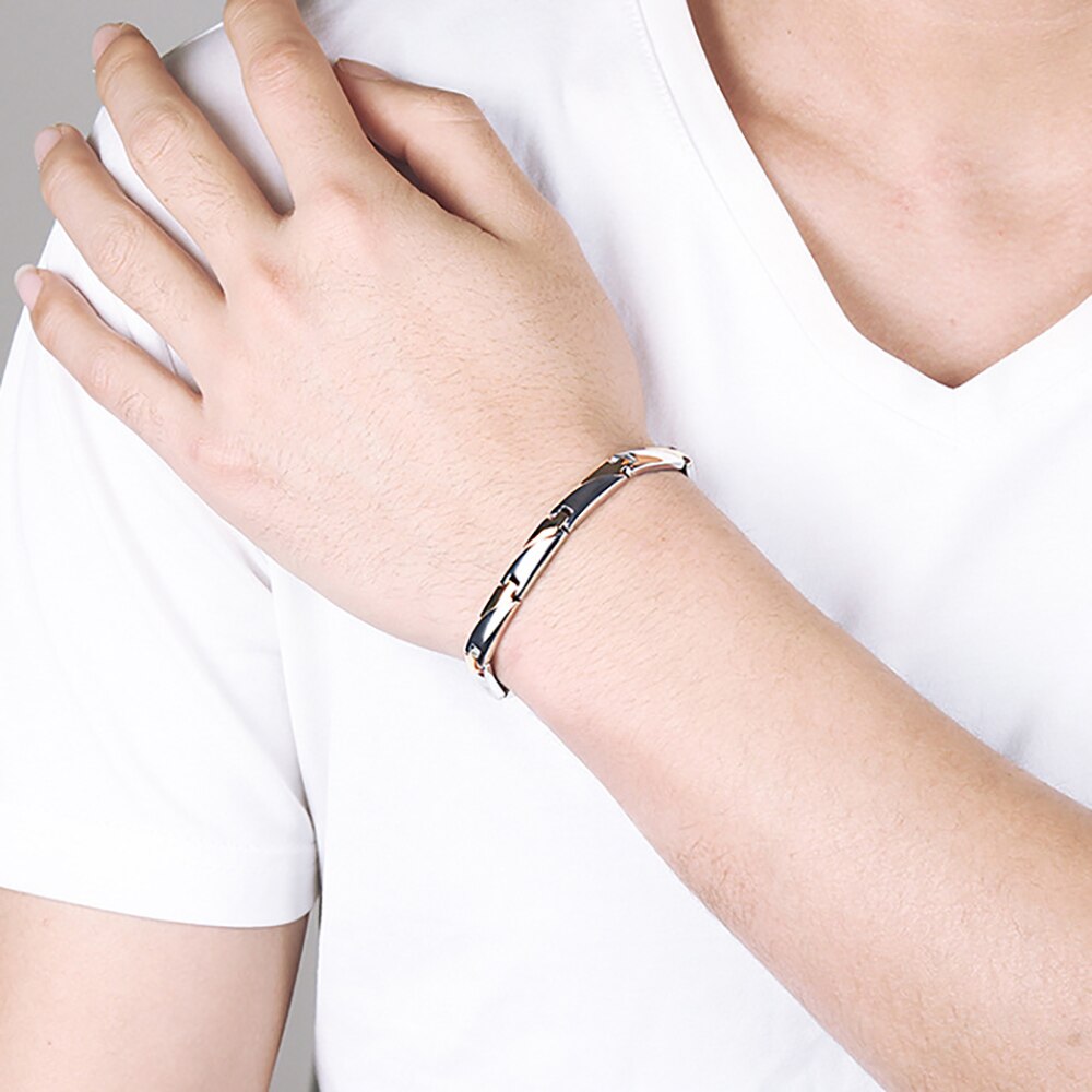 FINE4U B530 Magnetische Armbanden Voor Mannen Artritis Relief Pijn Gezondheid Sterke Magneten Armband Voor Vrouwen