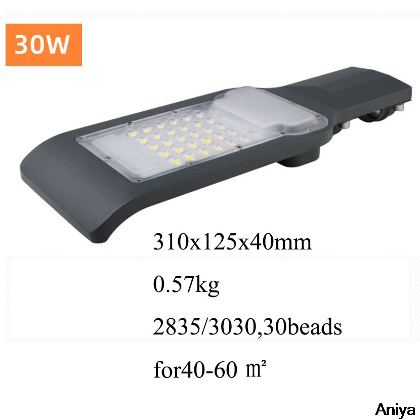 Led Licht Straat Lamp Hoofd Waterdichte IP65 30W-150W Aluminium Outdoor Road Lamp Led Straat Schijnwerper tuin Yard Lamp 200Lux: 30W / warm white