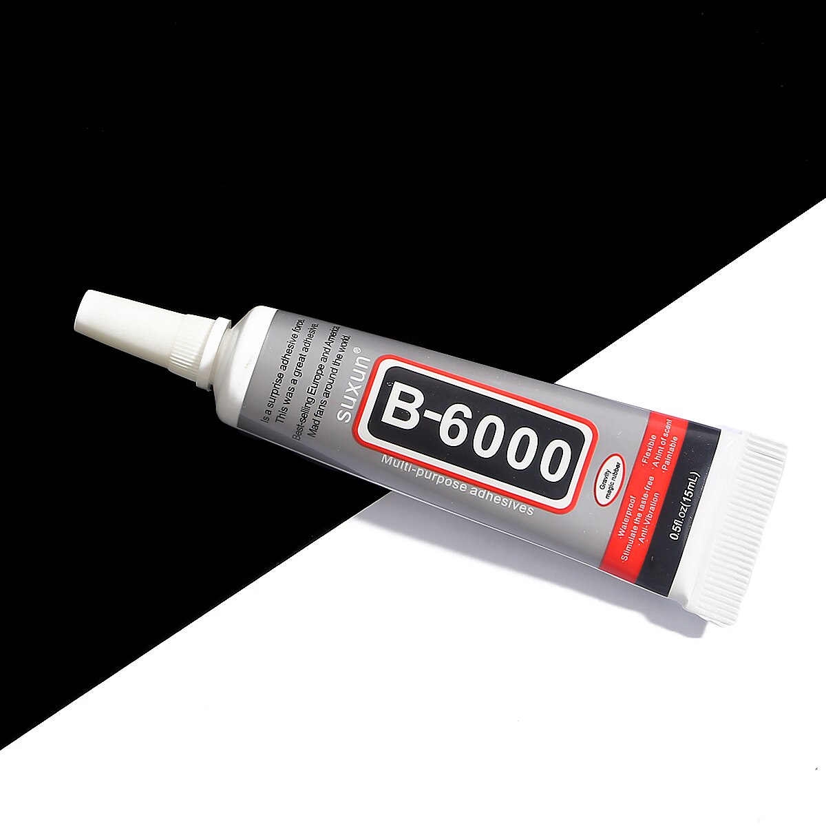 1Pcs Rhinestone Cold Glue B7000 B6000 Epoxy Resin Glue Sealant For Jewelry Rhinestone Glass Mobile Phone Accessories DIY Glue: B-6000 15ML