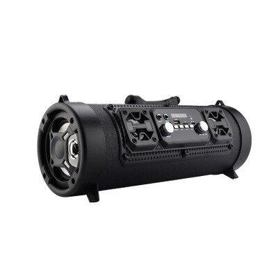 Hifi 15W Grote Power Draadloze Bluetooth Speaker shock bass tv soundbar Draagbare subwoofer sound box Hip hop boombox voor PC telefoon: BLACK