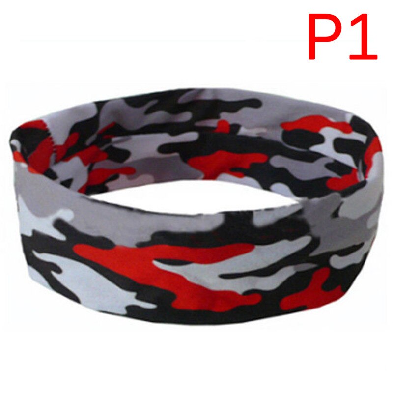 Diadema deportiva Floral de camuflaje suave para el sudor, la cabeza para banda para Yoga, correr, tenis, pañuelo de cabeza de silicona antideslizante, 20x6CM