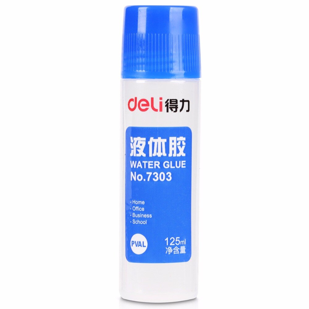 Deli 125ml Water Liquid Glue PVAL Adhesive Paper Crafts DIY Superglue School Office Supplies Stationery Store Business Home Tool