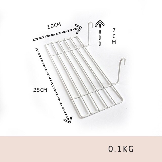 Grille murale en fer pour Photo, panneau en fil métallique, panneau en maille, cadre d'affichage de Photo, décoration murale de maison, étagère en métal pour cartes postales, support de bricolage: white plate