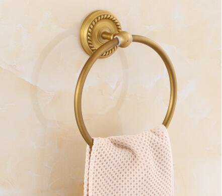 Antique Bathroom Accessories Corner Shelf,Toilet Brush Holder,Paper Holder,Towel Holder,towel rac, bathroom Hardware brass: Burgundy