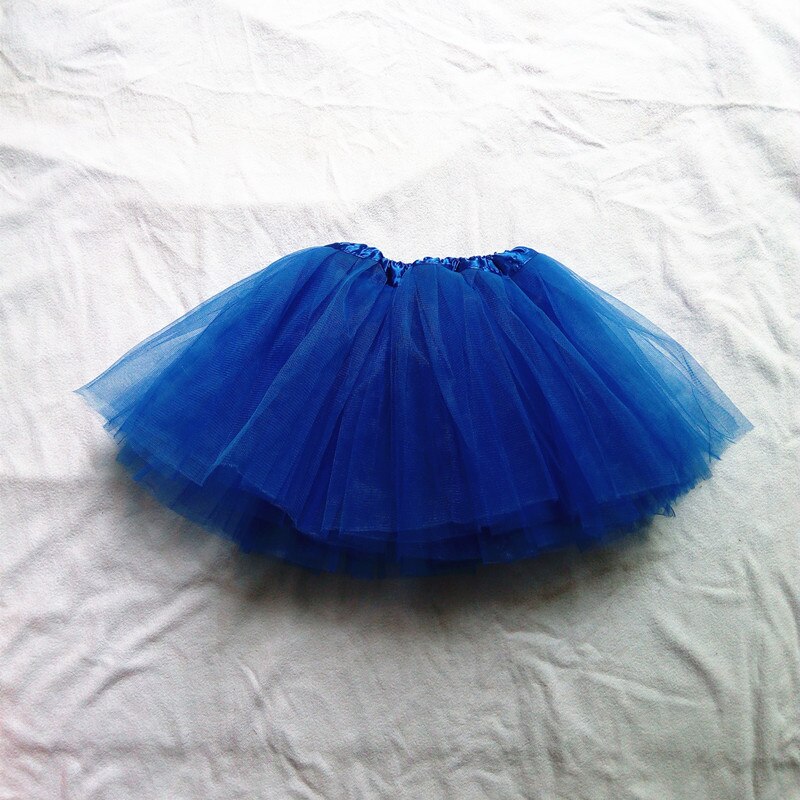 Falda de tutú para niñas, falda translúcida de hilo de red de 3 capas, hermoso color, falda de baile, falda deportiva barata para niñas, 1 unidad