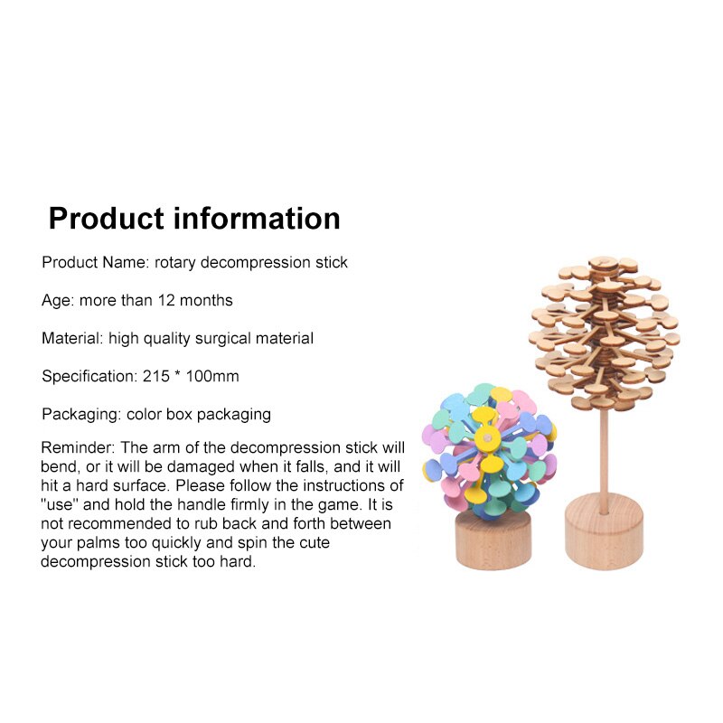 Creatieve Decompressie Fidget Speelgoed Houten Spiraal Antistrss Pop Het Squishy Speelgoed Stress Reliever Art Decoratie