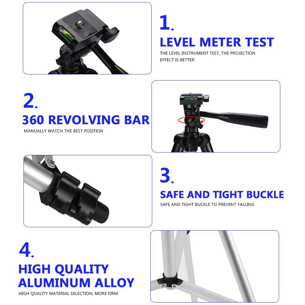mini projektor stojak podłogowy statyw rozciągać uchwyt regulowany 50cm-150cm dla mini projektora CP600