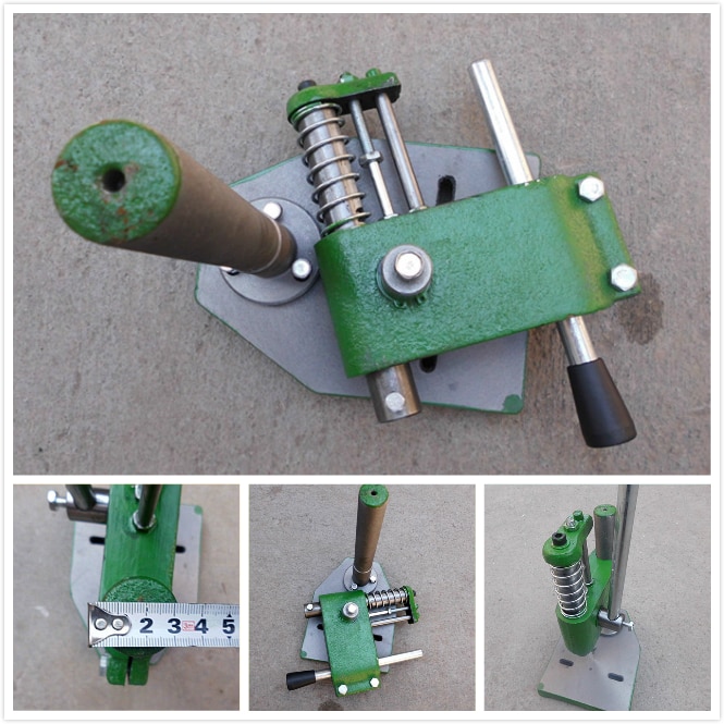Prensa Manual de perforación de 0,3 toneladas, Manual, para punzonadora, mesa de trabajo de 165x215mm, viaje de trabajo de 35mm, columna de 260mm