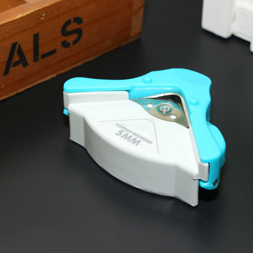 Corner Rounder Punch 5 mm, Rounded Corner Cutter with Tray for Paper Scrapbook Pictures Name Cards Invitations Paper Craft DIY