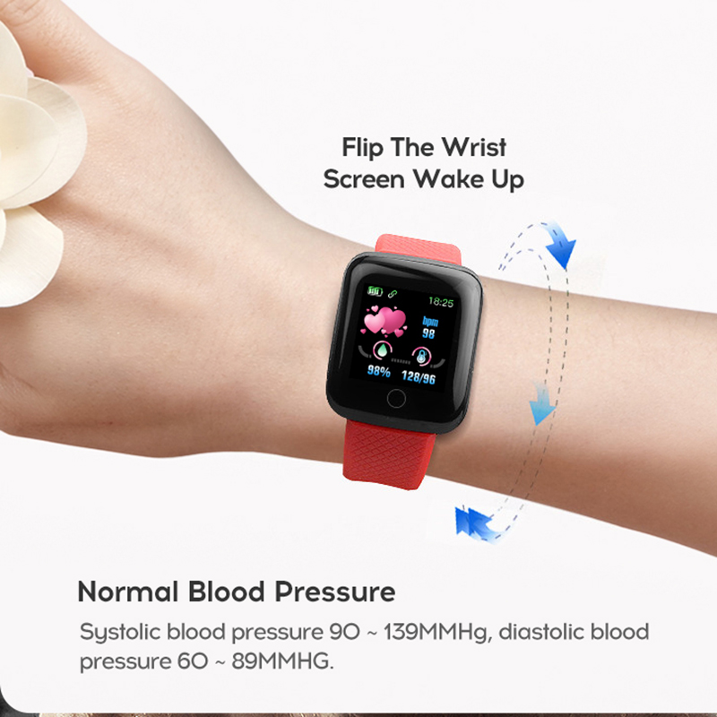 D13 montres intelligentes 116 Plus montre de fréquence cardiaque bracelet intelligent montres de sport bracelet intelligent étanche Smartwatch Android