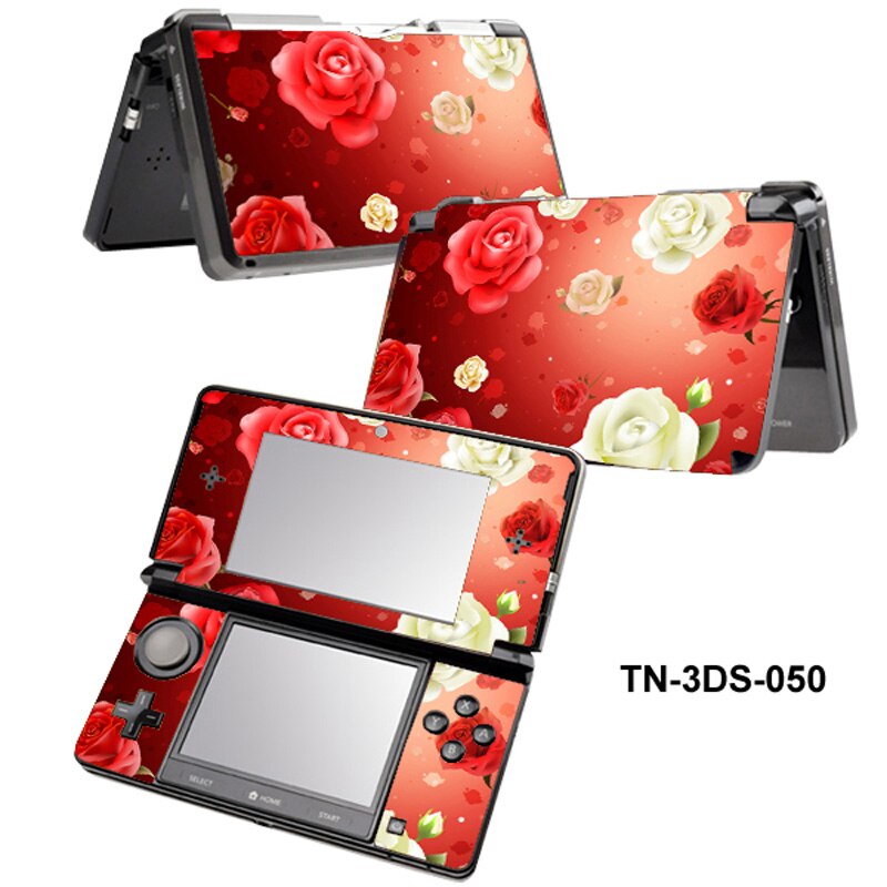 Flower For Nin tend 3DS console sticker For Nintend 3ds Skin Sticker 3ds Game Console Vinyl Sticker for 3ds protect skin: TN-3DS-0050