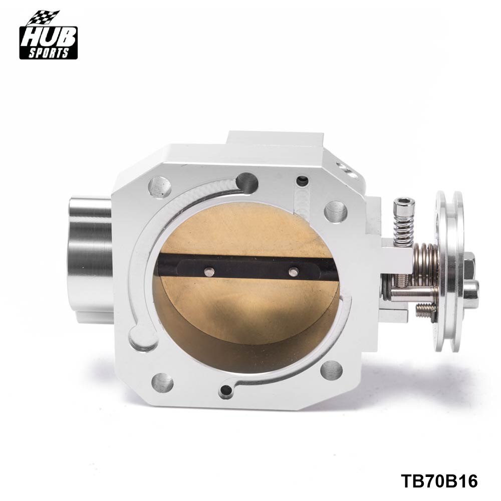 High Flow Aluminum Intake Manifold 70mm Throttle Body Silver For Honda Civic Acura Integra B16