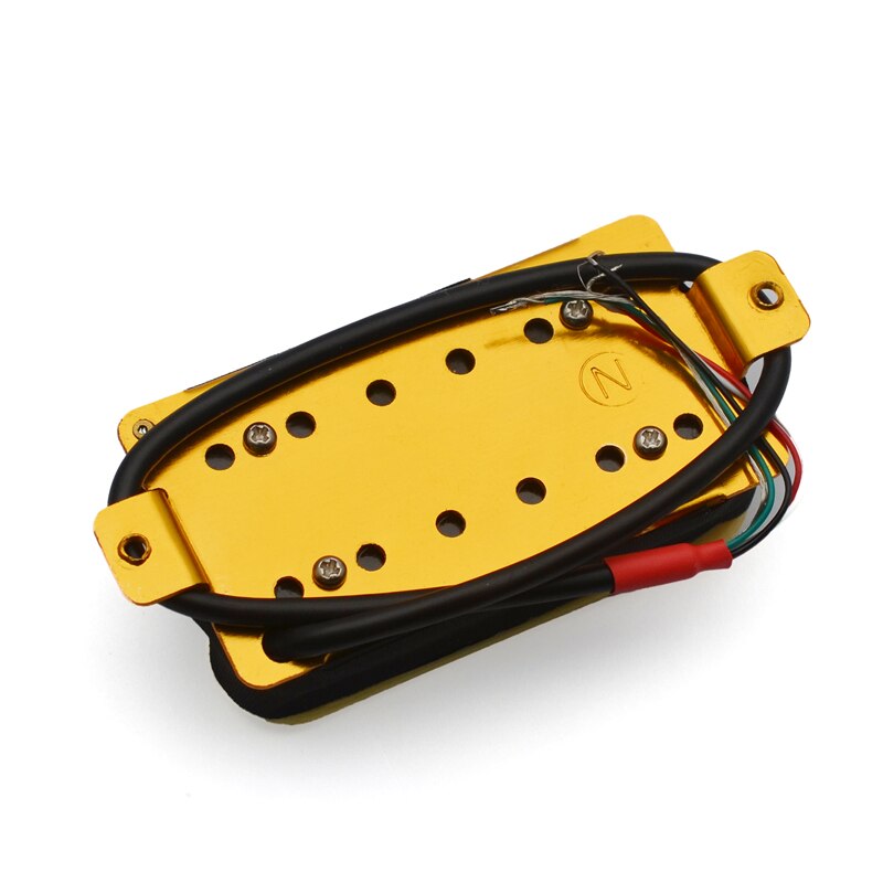 Pastillas de guitarra eléctrica de doble bobina de Metal ajustable, pastillas Humbucker Punk, marfil/negro